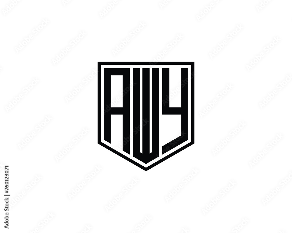 AWY logo design vector template AWY logo design vector template