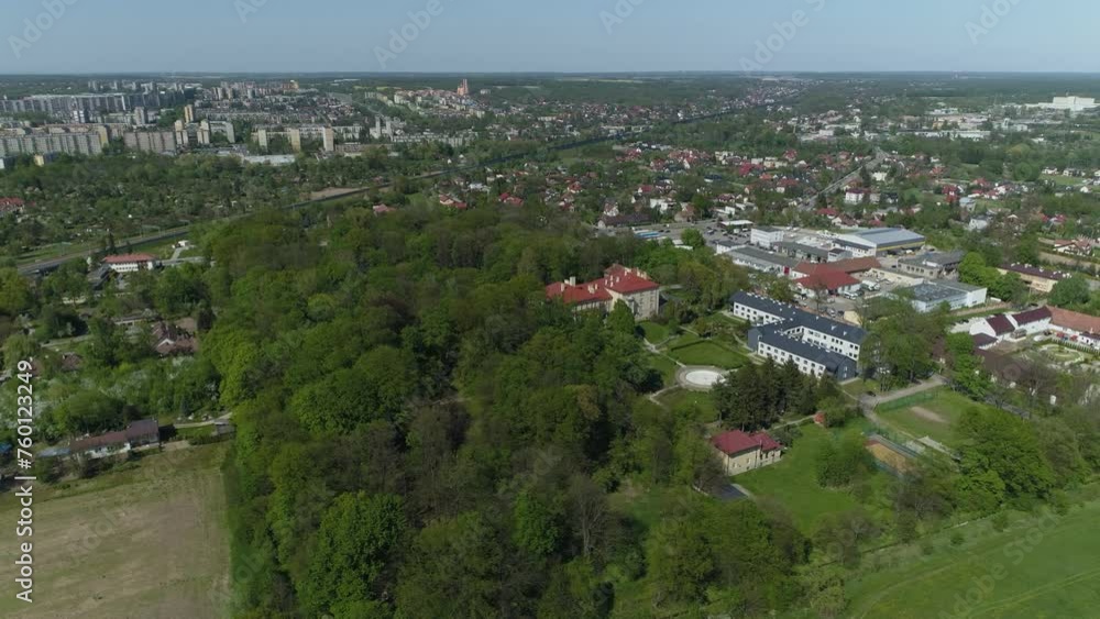 Panorama Princes Palace Park Sanguszkow Tarnow Aerial View Poland Panorama Princes Palace Park Sanguszkow Tarnow Aerial View Poland