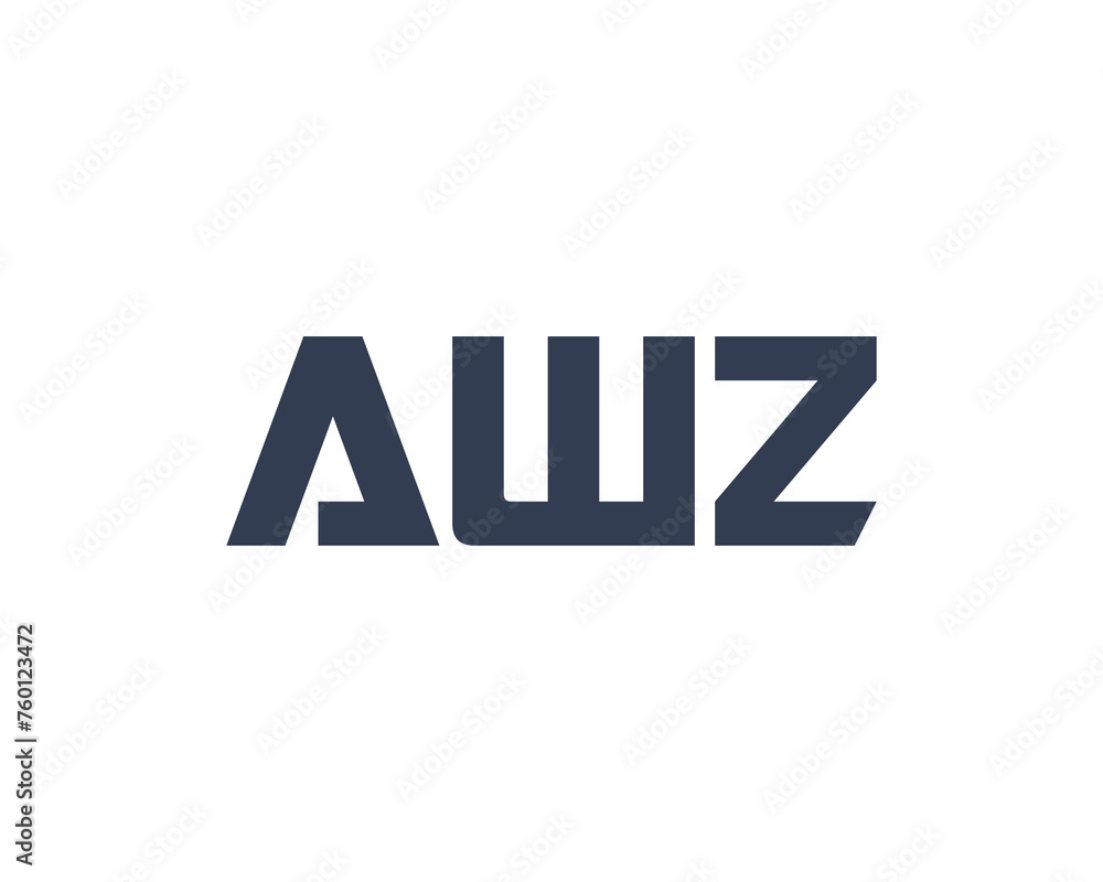 AWZ logo design vector template AWZ logo design vector template