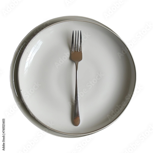 plate with fork and knife