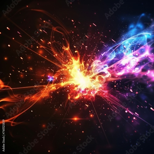 cosmic energy explosion bright. © Yahor Shylau 