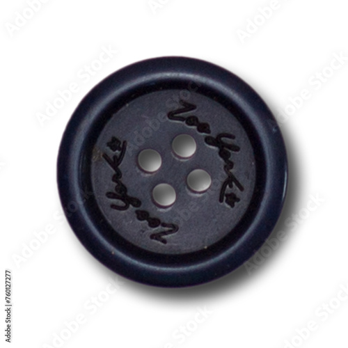 Shirt button isolated on plain background , element can be used for design project.