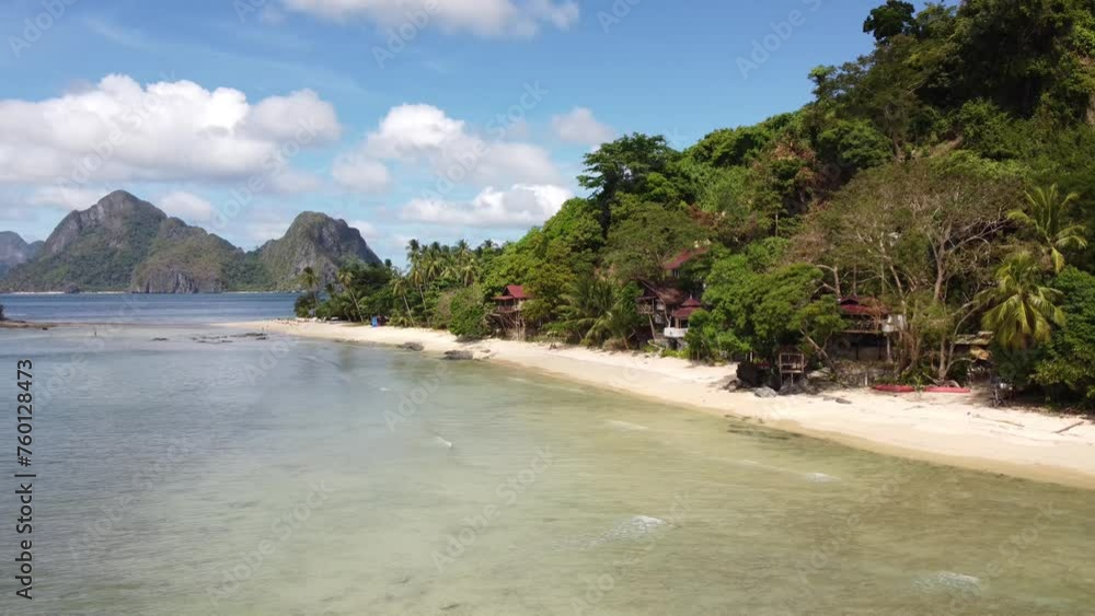 Aerial video over the beaches of El Nido Philippines Aerial video over the beaches of El Nido Philippines