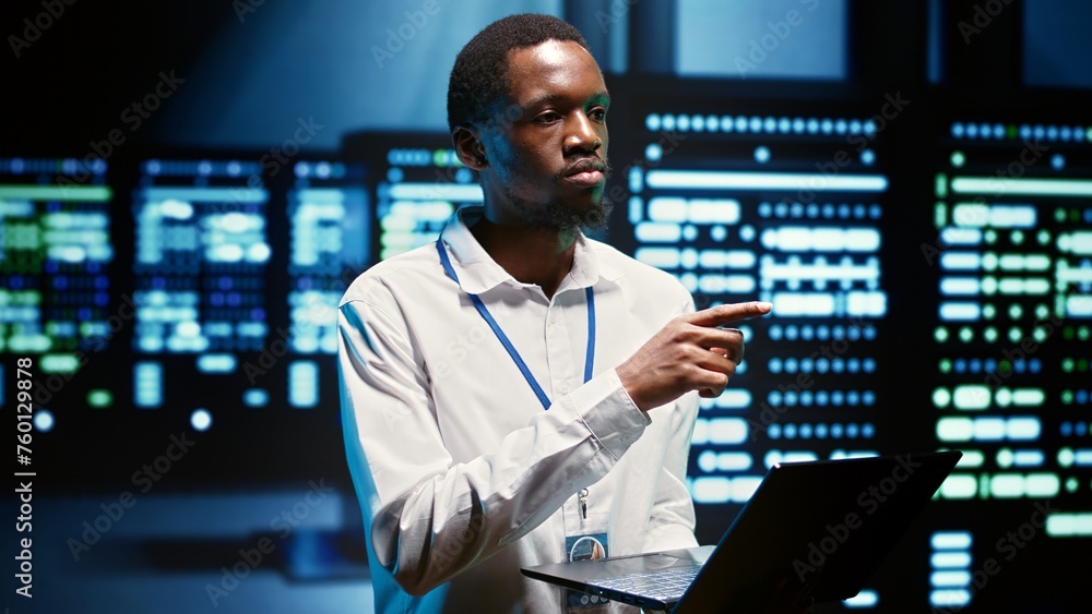 System administrator ensuring data center servers are properly equipped to provide redundancy, automatic failover and rapid reconfiguration of clusters to minimize failure of individual machines System administrator ensuring data center servers are properly equipped to provide redundancy, automatic failover and rapid reconfiguration of clusters to minimize failure of individual machines