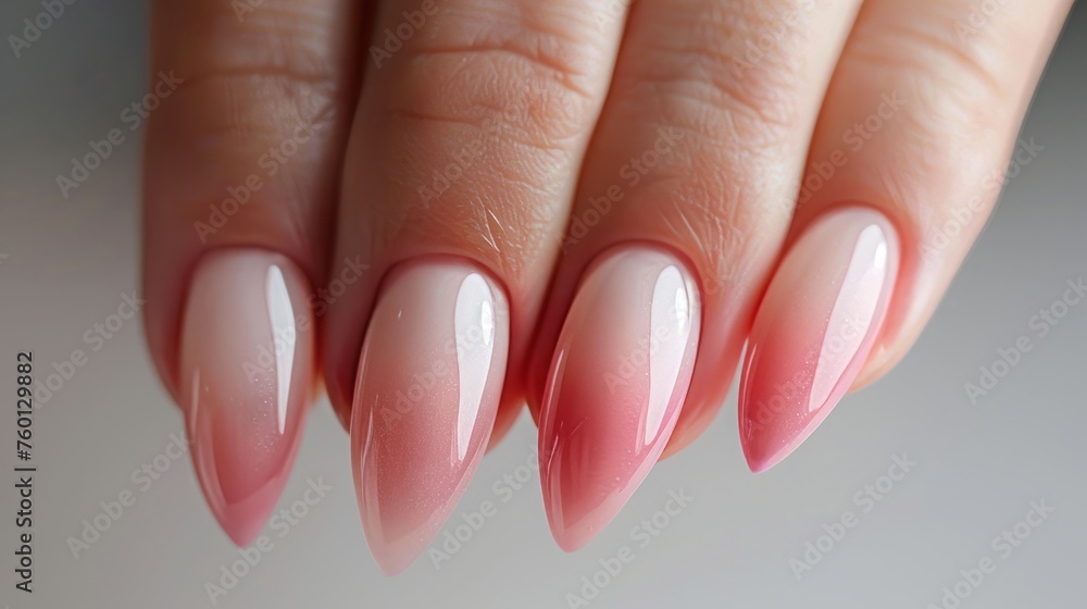 nails painted with gel polish. nails painted with gel polish.