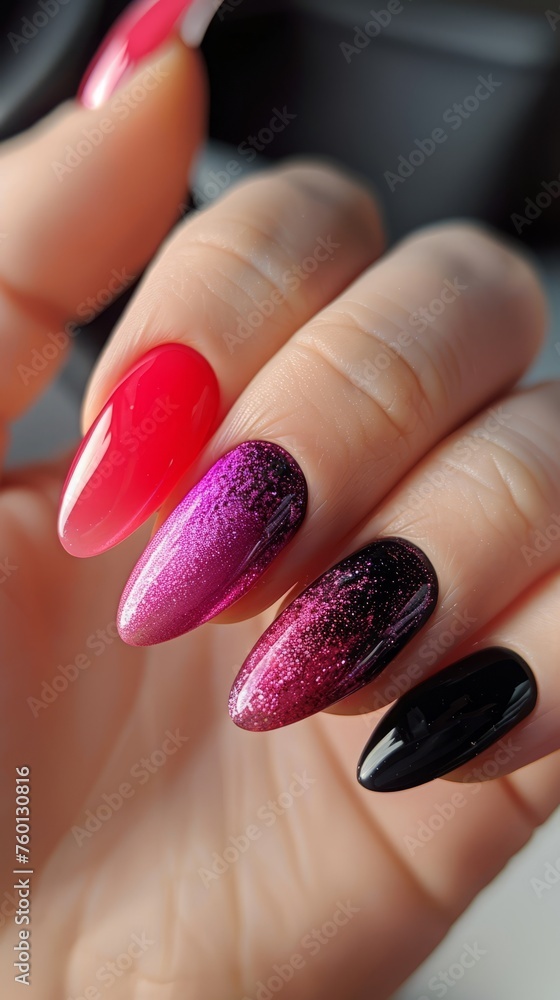 nails painted with gel polish. nails painted with gel polish.