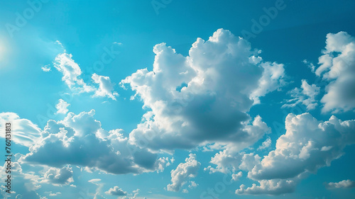 blue sky with clouds