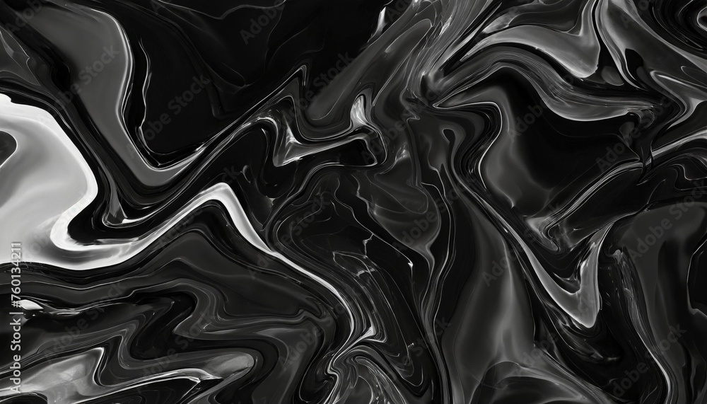 4k deep black liquid abstract background dark fluid water surface acrylic elegant cover 3d creative dynamic poster black friday sale bg luxury premium marble wave - obrazy, fototapety, plakaty 
