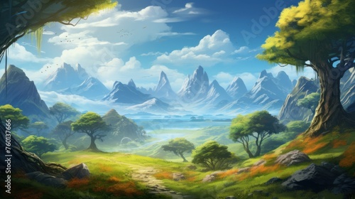 Fantasy Landscape Game Art