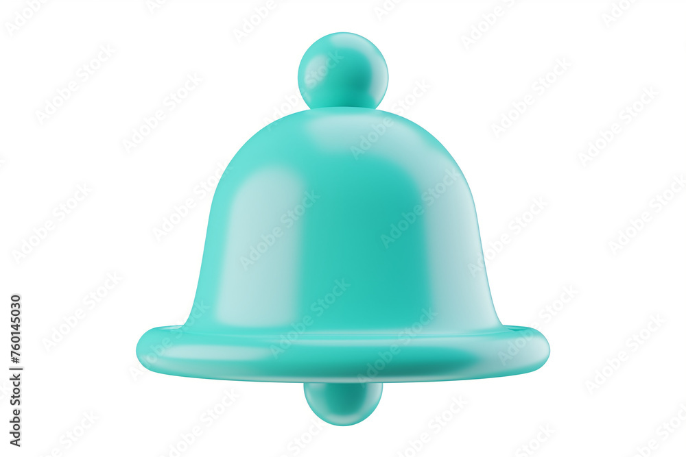 3d notification bell icon isolated on white background. 3d render ringing bell. Realistic icon - Ai generated 3d notification bell icon isolated on white background. 3d render ringing bell. Realistic icon - Ai generated