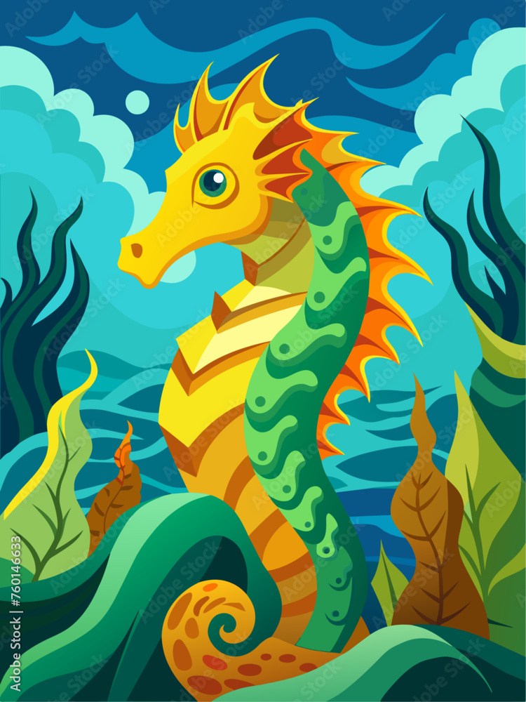 A majestic seahorse glides effortlessly through a tranquil underwater world, surrounded by vibrant corals and shimmering sunlight. A majestic seahorse glides effortlessly through a tranquil underwater world, surrounded by vibrant corals and shimmering sunlight.