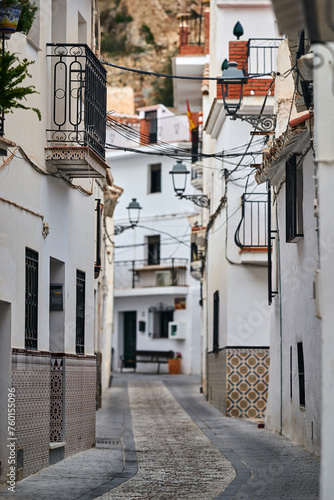 Small Spanish town summer streets