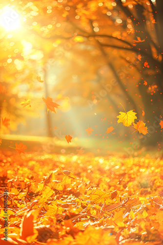 Beautiful autumn background  autumn forest wallpaper  cozy nature