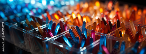 Vibrant Gel Pens in Clear Organizer