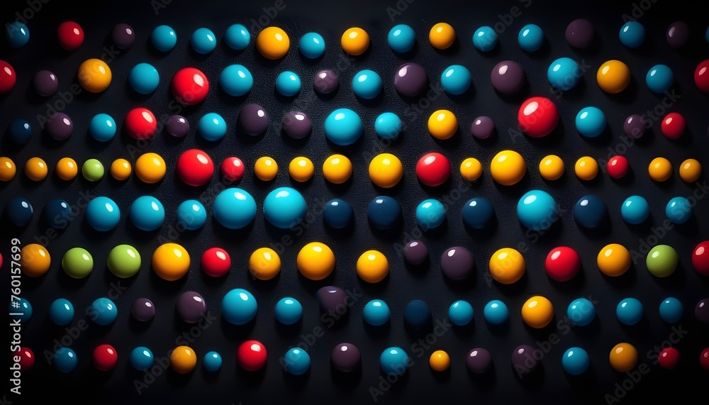 Colorful dots on dark background Colorful dots on dark background