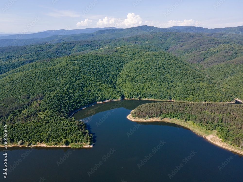 Topolnitsa Reservoir at Sredna Gora Mountain, Bulgaria