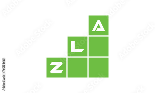 ZLA initial letter financial logo design vector template. economics, growth, meter, range, profit, loan, graph, finance, benefits, economic, increase, arrow up, grade, grew up, topper, company, scale