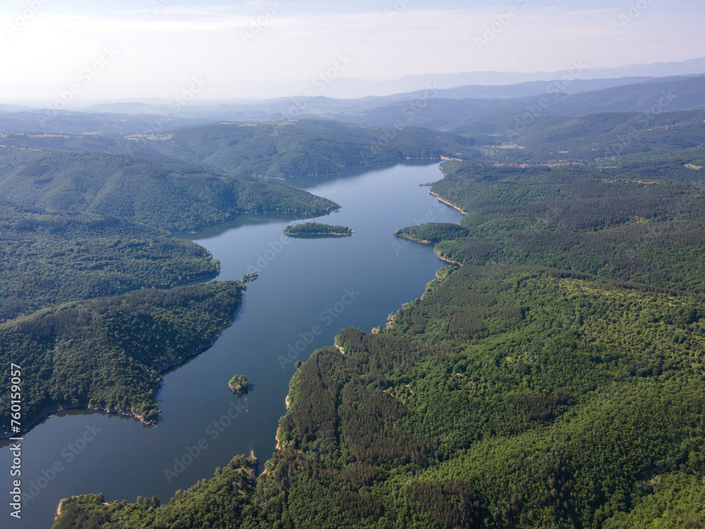 Topolnitsa Reservoir at Sredna Gora Mountain, Bulgaria Topolnitsa Reservoir at Sredna Gora Mountain, Bulgaria