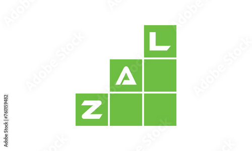ZAL initial letter financial logo design vector template. economics, growth, meter, range, profit, loan, graph, finance, benefits, economic, increase, arrow up, grade, grew up, topper, company, scale