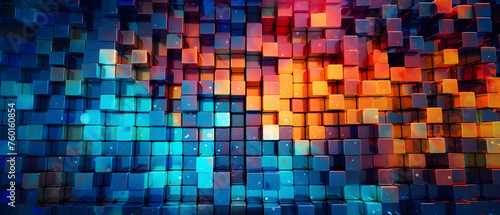 Abstract Digital Data Electronic Chip Set Computer Background