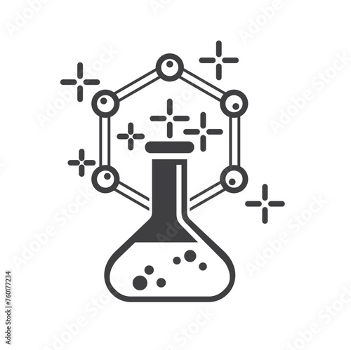 illustration of synthetic, synthetic icon, vector art.