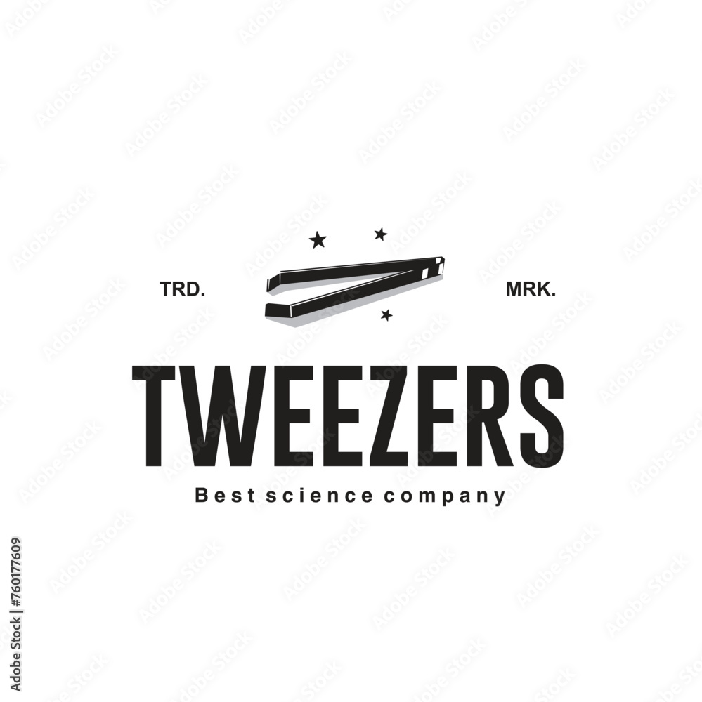 vector illustration of chemical tweezers logo icon for science and technology vector illustration of chemical tweezers logo icon for science and technology