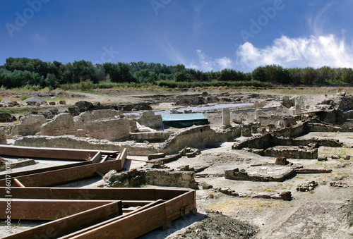 Sibari (Sybaris) was an important city of Magna Graecia, this important archaeological park is located in today's Calabria, in southern Italy photo