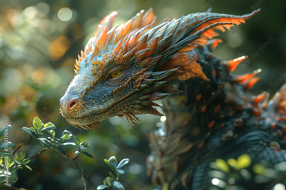 A whimsical and enchanting image featuring a magical creature from a fairy-tale world, a small and mystical dragon. A whimsical and enchanting image featuring a magical creature from a fairy-tale world, a small and mystical dragon.