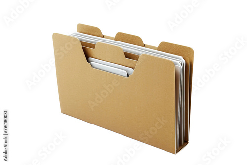 Office Folder Isolated on a Transparent Background. © rzrstudio