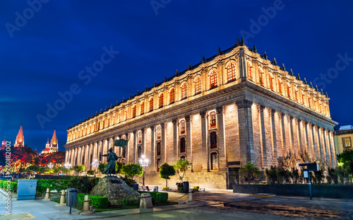 Teatro Degollado, a neoclassical Mexican theater in Guadalajara, Mexico at sunset photo