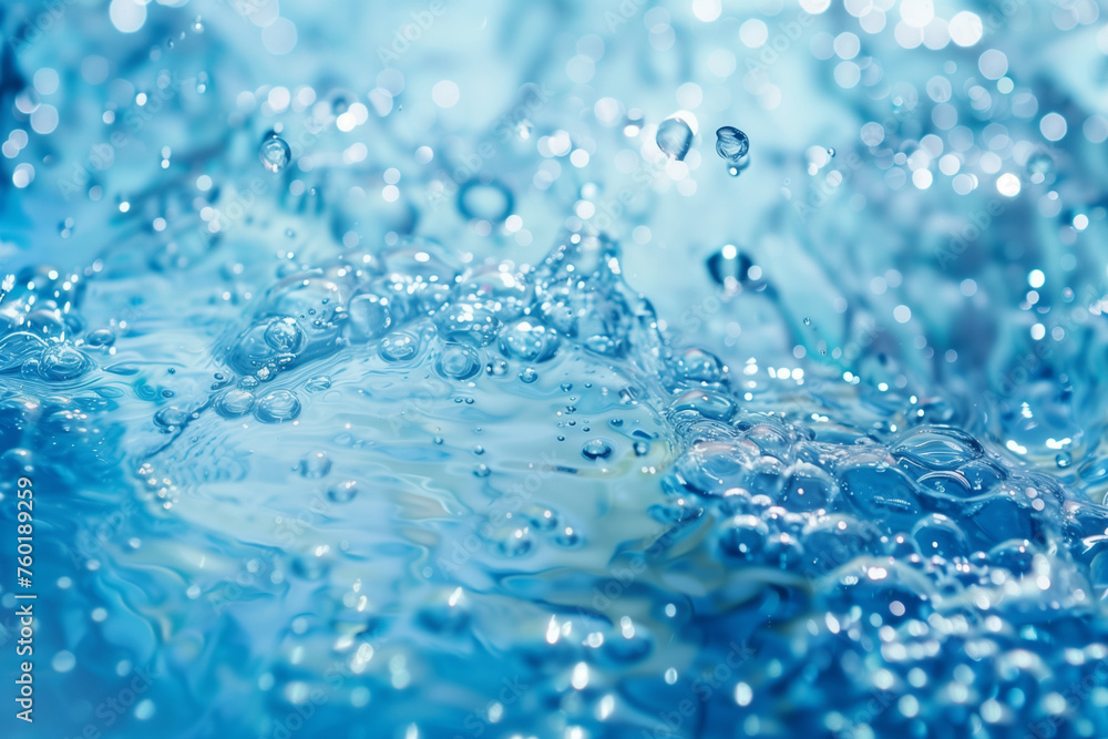 Sparkling Water Bubbles and Ripples Sparkling Water Bubbles and Ripples