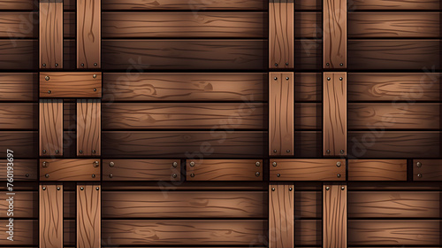 Enhance your design with a pixel art background portraying a realistic wooden crate, adding a touch of rustic charm. This artwork effectively conveys the robust texture and aged appearance of the crat