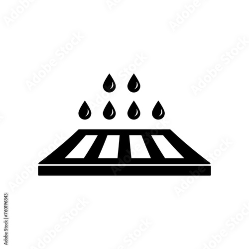 Road drain simple flat trendy style illustration on white background..eps