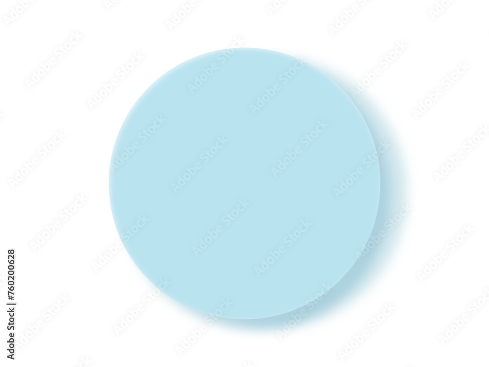 Blue circle button