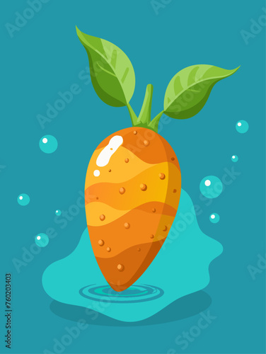 sweet potato vegetable water background