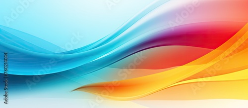 Vibrant Abstract Background with Colorful Dynamic Waves of Energy and Movement