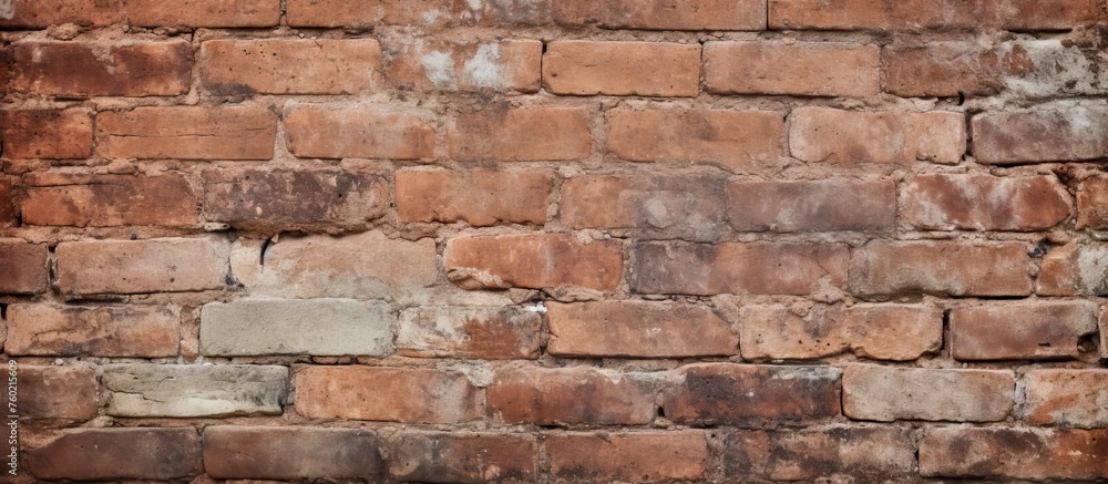 Rustic Brick Wall Background Texture in Urban Building Structure Design