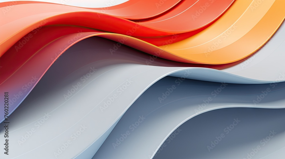 Fototapeta premium Vibrant Abstract Background Illustration with Colorful Dynamic Waves