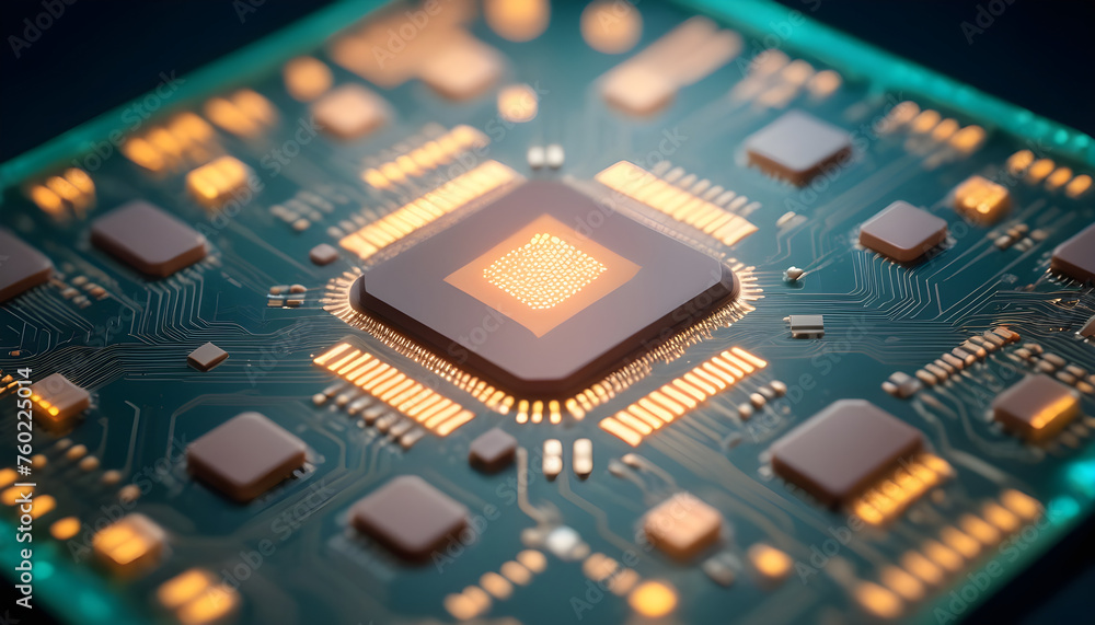 Fototapeta premium integrated microchip