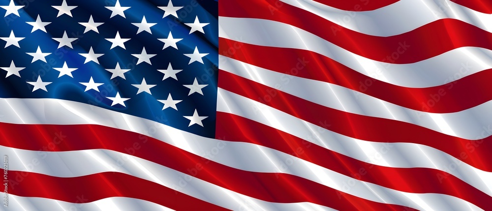 Fototapeta premium american flag for memorial or independent day 4th of july