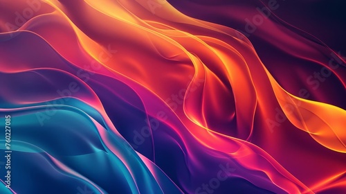 Energetic abstract background with flowing lines and gradient color transitions, modern graphic design