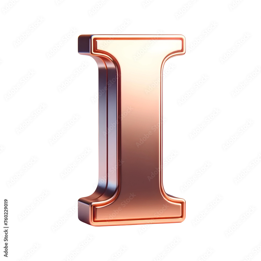 3D letter I