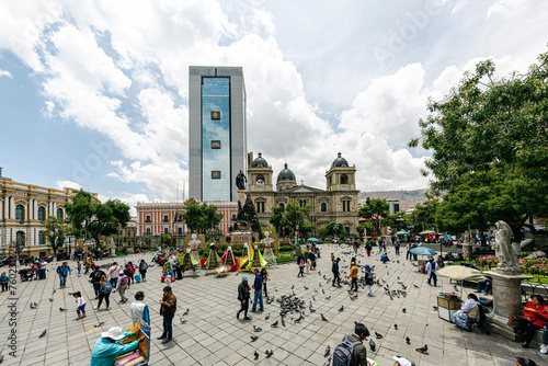 Plaza Murillo, La Paz, Bolivia photo