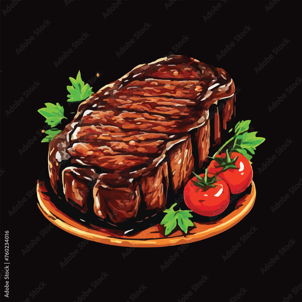 steak vector illustration