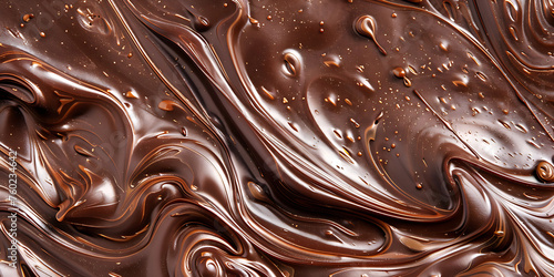 Close-up of melted chocolate texturee texture