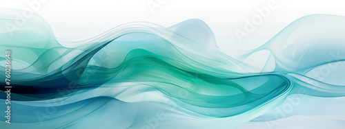 Energetic Blue and Green Swirling Abstract