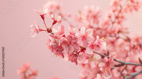 Cherry blossom minimalism style