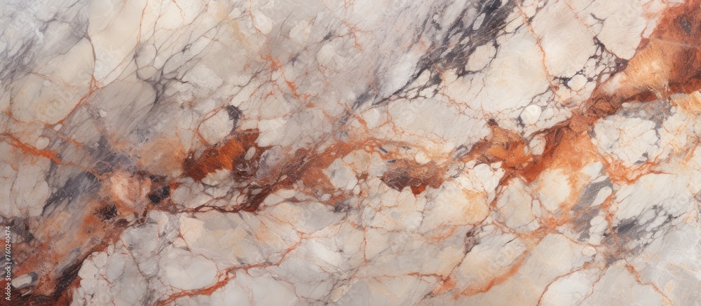 A detailed closeup shot showcasing the intricate marble texture resembling veins in a piece of art found in nature A detailed closeup shot showcasing the intricate marble texture resembling veins in a piece of art found in nature