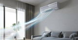 air conditioner with fresh stream in living room
