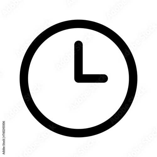 clock line icon